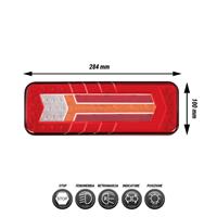 Fanalino posteriore Sx/Dx a LED 284x100x34mm - 5 funzioni