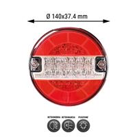Fanalino posteriore Sx/Dx a LED diametro 140mm - 3 funzioni