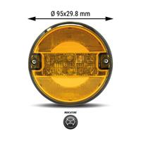 Fanalino posteriore Sx/Dx a LED diametro 95mm - Indic. direzione