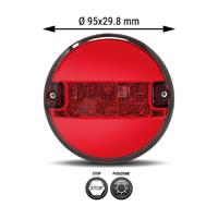 Fanalino posteriore Sx/Dx a LED diametro 95mm - Posizione/STOP