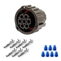 Kit connettore TYCO serie DIN circolare 7 vie 1.5 - Femmina