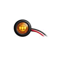 4 LUCI LED LATERALE TONDE 2 AMBRA 24V MONTAGGIO A INCASTRO
