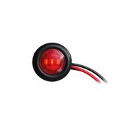 4 LUCI LED LATERALE TONDE 2 ROSSE 24V MONTAGGIO A INCASTRO