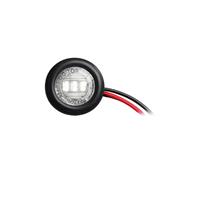 4 LUCI LED LATERALE TONDE 2 BIANCHE 24V MONTAGGIO A INCASTRO