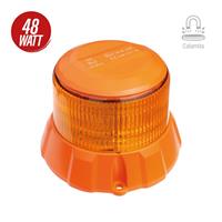 Lampeggiante LED 48W IP69K, profilo medio con magnete